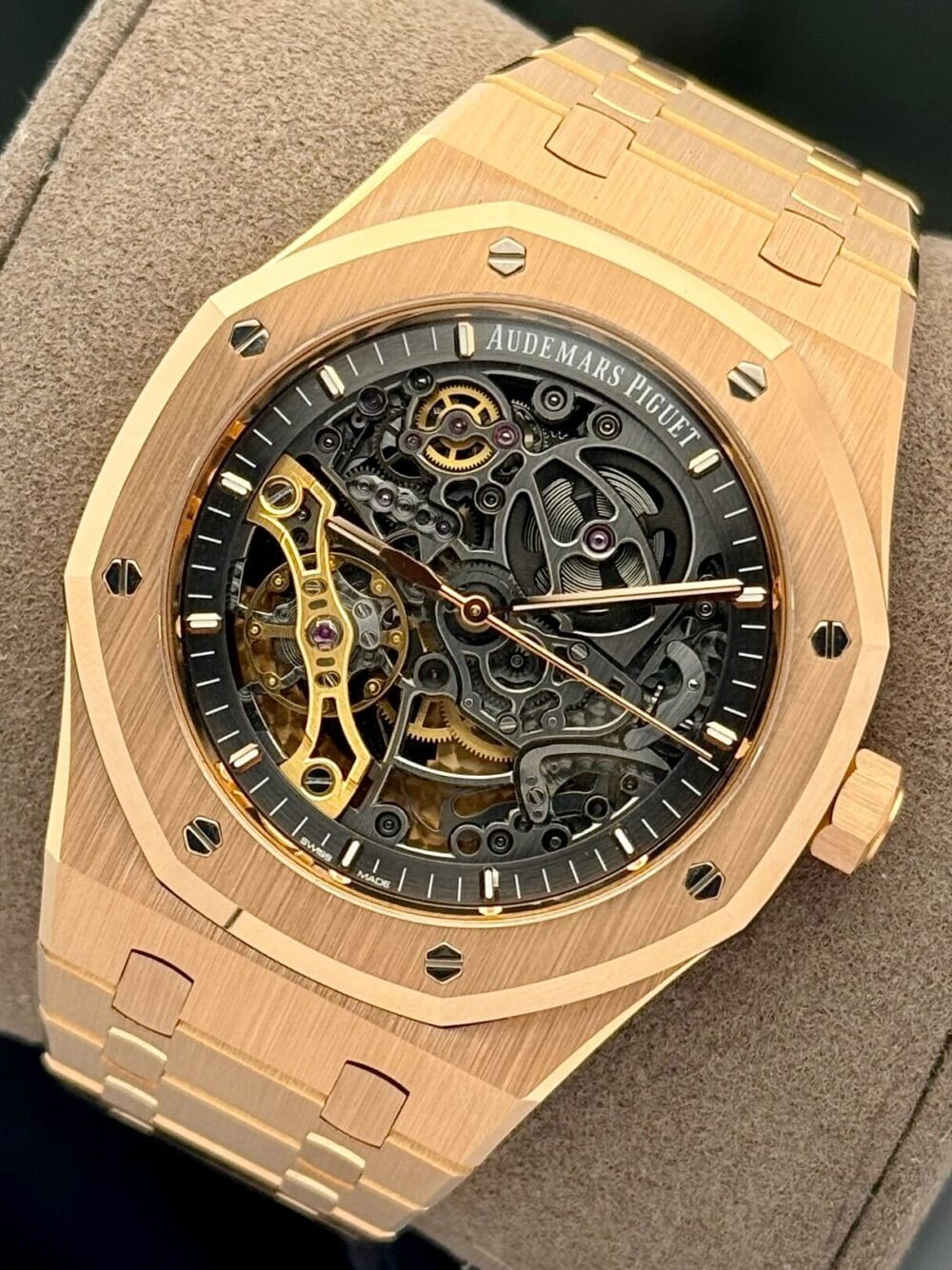 Audemars Piguet Royal Oak Openworked Rose Gold Watch