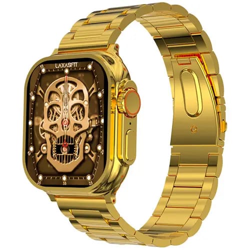 G9 Ultra Pro Smartwatch – Dual Strap Set (Gold & Black)