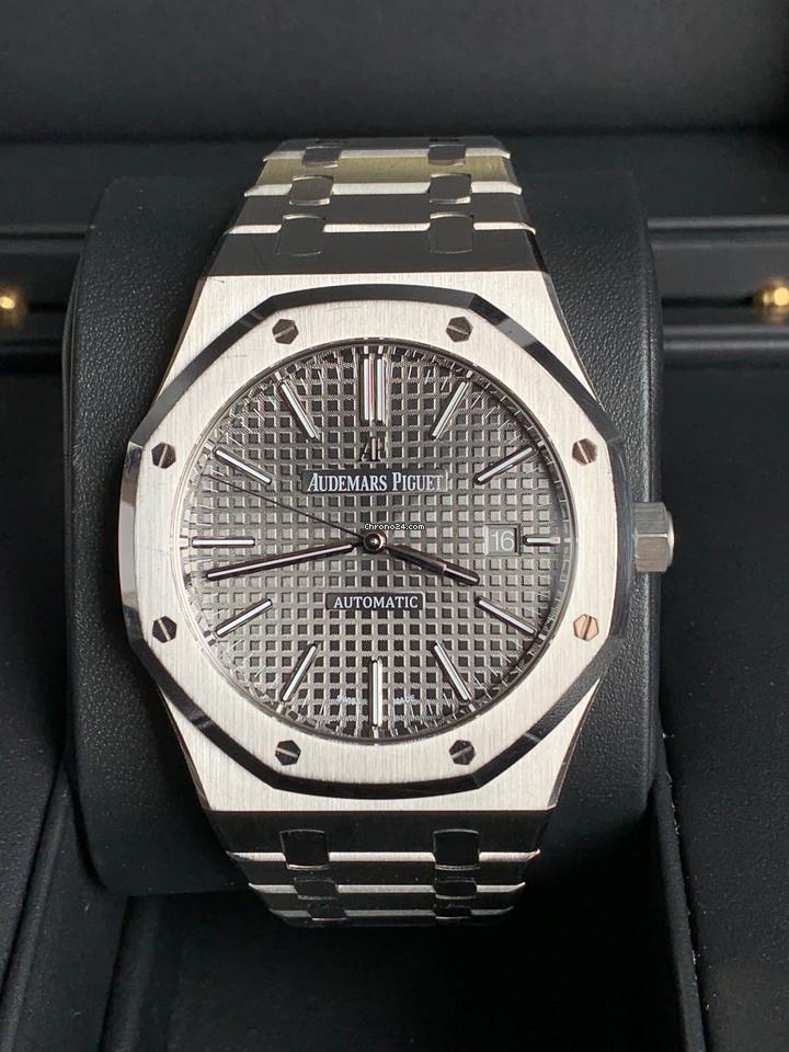 Audemars Piguet Royal Oak Automatic Stainless Steel – Silver Grande Tapisserie Dial